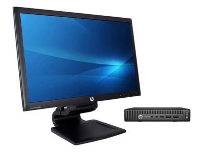 PC zostava HP EliteDesk 800 35W G2 DM + 23" HP Compaq LA2306x Monitor (Quality Silver)