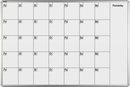 Plánovacia tabuľa mesačná