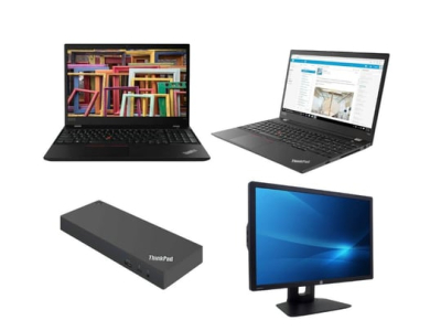 Notebook Lenovo ThinkPad T590 + Docking station Lenovo ThinkPad Thunderbolt 3 Workstation Dock Gen 2 40AN + Monitor HP Z24i 24"